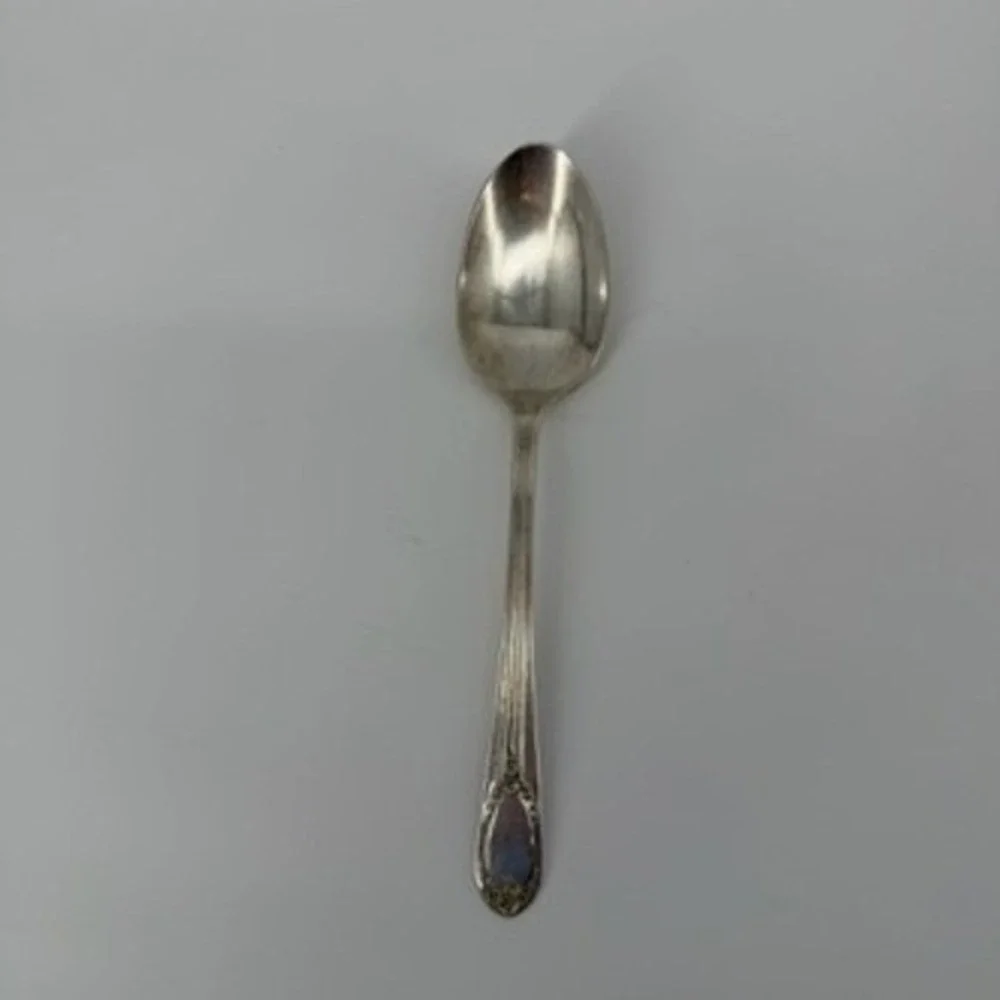 Rogers‎ & Bros Garland Rapture Silver Plated Soup Spoon Vintage 7.5 Inch